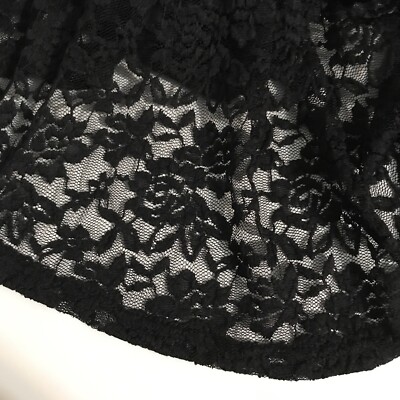Jupe Noire évasée En Dentelle Rue 21 - Taille L, Doublée, Occasion Très Bon état