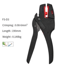 Wire Stripping Pliers Cable Cutter Adjustable Precision Multitool 0.08-6mm FS-D3