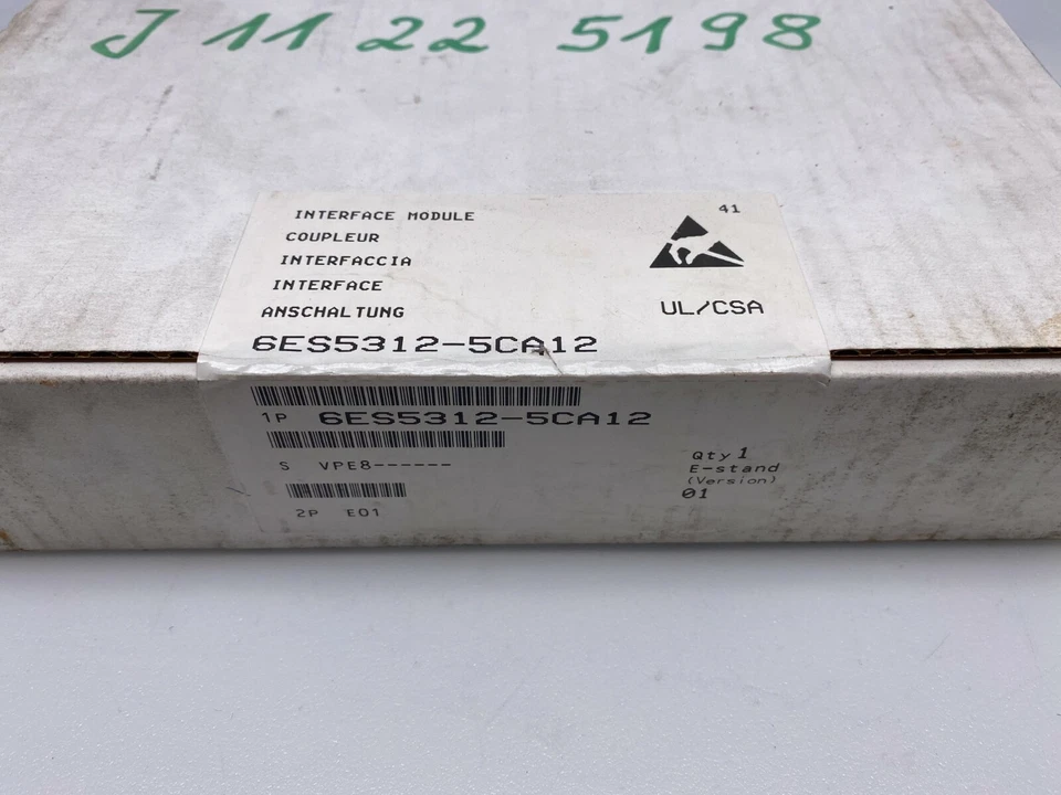Siemens Simatic S5 Conexión 6ES5312-5CA12 Interface Módulo IM312 Soporte E 01 - Imagen 2 de 4