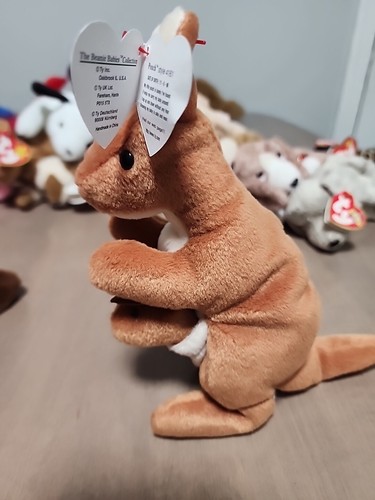 TY SEHR SELTEN Tasche Beanie Baby mit Beutel Tush Tag mit Fehlern - Bild 3 von 10