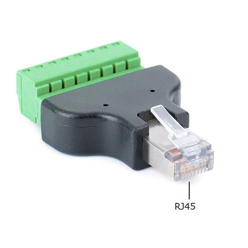 RJ45 Female To Screw Terminal 8 Pin Connector Ethernet Cable Extender AdaptDT - Photo 12/12