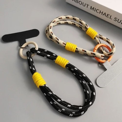 Nylon Phone Lanyard Keychain Phone Wrist Straps Universal Phone Case Strap - Photo 4 sur 17