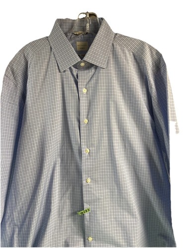 Culturata Thomas Mason Shirt Men's Sz 17.5- 44 XLarge Tailored Fit Check Italy