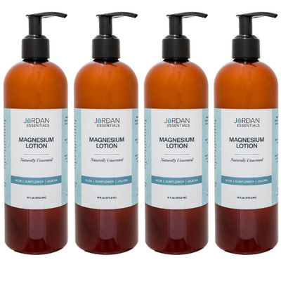 X4 Jordan Essentials Naturally Unscented Magnesium Lotion - 64 oz