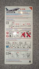 Mexicana A318 Safety Card