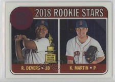 2018 Topps Heritage Rookie Stars Chrome 549/999 Kyle Martin Rafael Devers 2d9