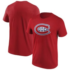 Montreal Canadiens Iconic Primary Colour Logo Graphic T-Shirt - Game Red - Mens