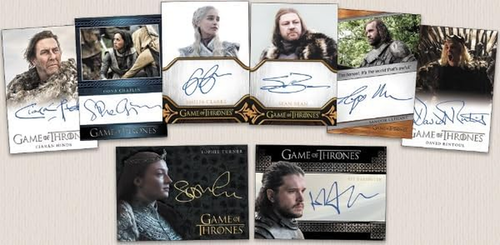 2023 Ritenhouse Game of Thrones Art and Images Trading Card Box 5 Sautograph Tra - Bild 3 von 12