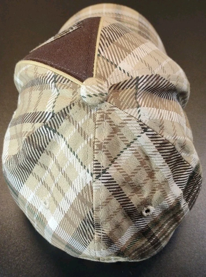 Legendary Whitetails Hat Cap XL Adult Fitted Deer Gear Plaid Hunting Brown Men's - Image 4 of 4