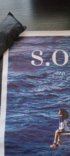 SZA S.O.S. ALBUM COVER 13" X 18.75" ARTWORK CANVAS WALL ART PRINT SIGNED NEW - Picture 2 of 24