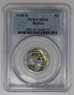 1938-D Buffalo Nickel PCGS MS66