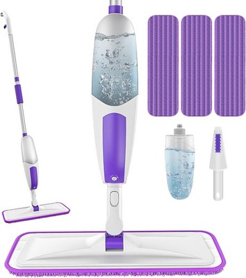 Microfiber Spray Mops for Floor Cleaning - SEVENMAX Dry Wet Floor Mop with Spray
