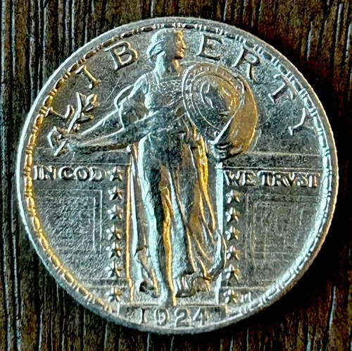 1924 Standing Liberty Quarter AU ~ 26036