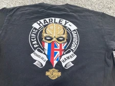 HARLEY DAVIDSON Pacific HONOLULU HAWAII Double Sided Tshirt XL