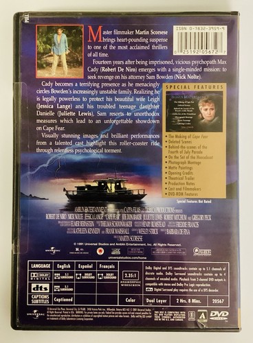 CAPE FEAR: Robert Deniro, Nick Nolte, Nick Nolte, Jessica Lange Special Feature - Picture 2 of 2