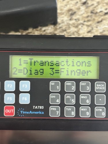 TA785fpu Synel biometrische Fingerabdruck-Zeituhr, Ethernet - Bild 4 von 7