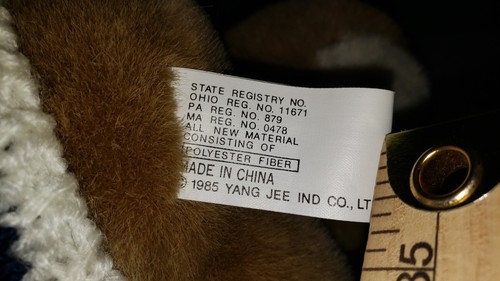 Vintage 80's YANG JEE 13" Teddy Bear with Baby Plush Stuffed Animal W TAG - Picture 8 of 12