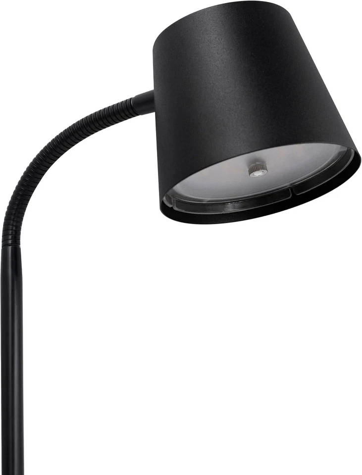 2017-22S Klemmlampe TRANGO Akku kabellos schwarz Tischclip 6 Watt warm-weiß LED - Bild 4 von 4