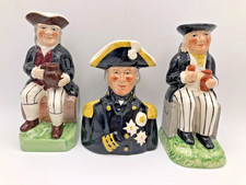 Woods and Sons Toby Jugs, no damage, Lord Howe, The Sailor, Admiral Lord Nelson