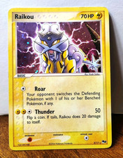 POKEMON RAIKOU 3/17 HOLO RARE POP SERIES 2 HP-DMG