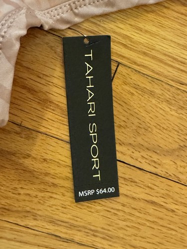 Neu mit Etikett Tahari Sport Damen-Tanktop Racerback Größe Large Rouge Pink Zebra UVP 64 $ - Bild 4 von 7