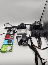 Camera Lot Of 10 FOR PARTS REPAIR Digital /35MM Canon Kodak Fujifilm PARTS ONLY