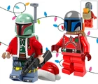 Boba & Jango Fett Custom Christmas minifigures -star wars lego xmas