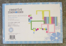 CREATIVE MEMORIES BIRTHDAY BONANZA Variety Mat Pack 24 mats - NEW 2023 NLA