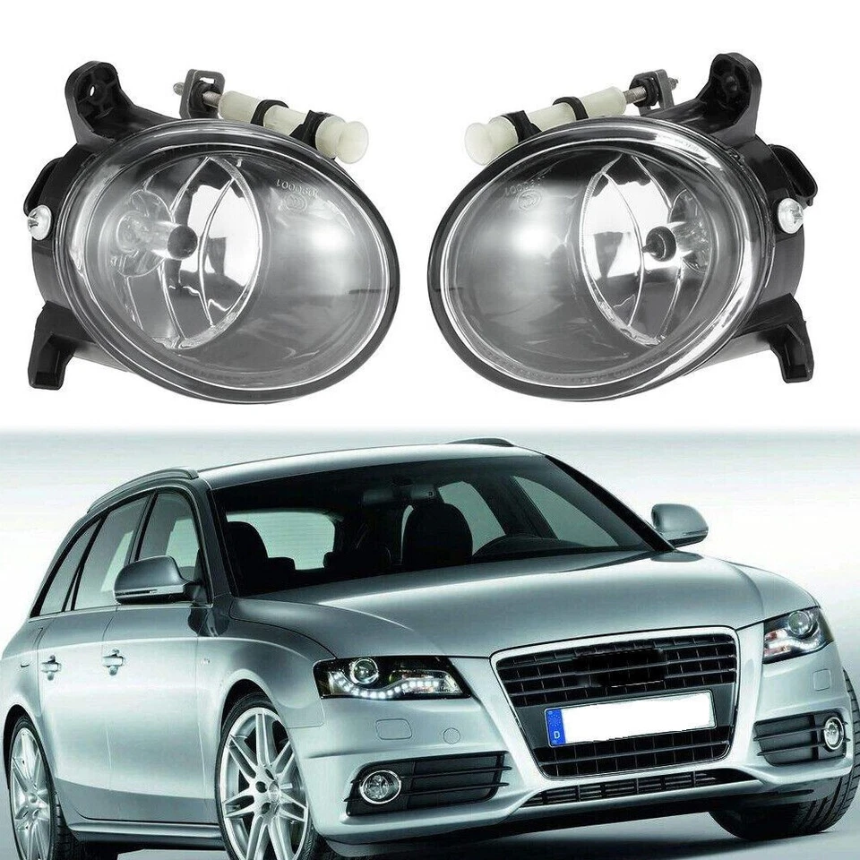 1Pair Front Right+Left Bumper Fog Light Driving Lamps for Audi A4 A6 Q5 A5 - Image 2 of 4