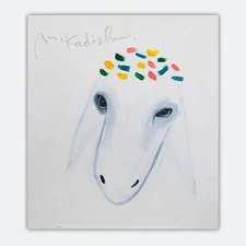 Menashe Kadishman- Original Acrylic on Canvas "Untitled"