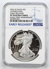 2016 W Silver American Eagle NGC PF70 UC Lettered Edge 30th Anniv 1oz SAE $1