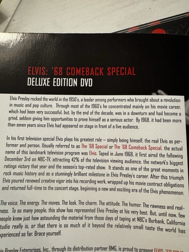 Elvis '68 Comeback Special Deluxe Edition DVD 3 Disc Set With Booklet & Inserts - Picture 10 of 13