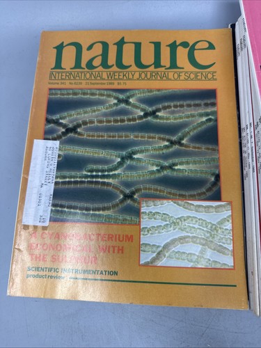 Lot of 23 Nature Magazines International Weekly Journal of Science Year 1989 - Picture 11 of 22