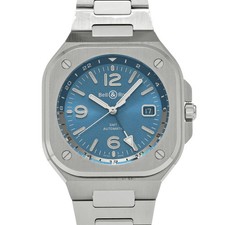 Orologio uomo usato BELL & ROSS Br 05 Gmt Sky Blue BR05G-PB-ST/SST blu #31010