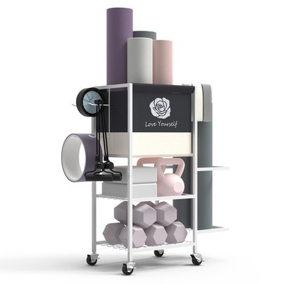 Yoga Mat Storage Rack，Home Gym Storage Rack Gym Workout Equipment Storage Org...
