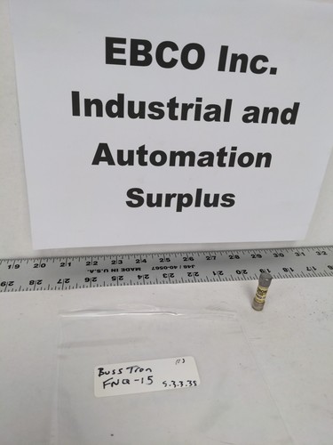 1- FUSIBLE BUS TRON TIME DELAY FNQ-15 - Imagen 1 de 7