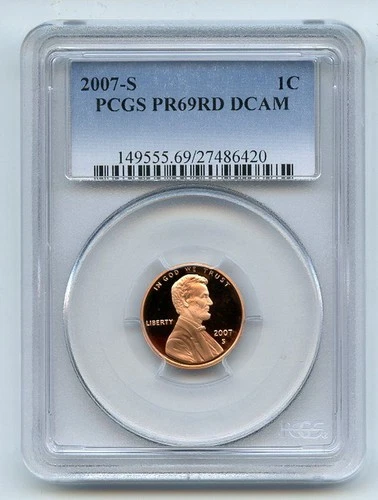 2007-S Lincoln Memorial Cent Proof — photo from another recent sale