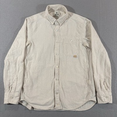 Snow Peak Button Down Shirt Men s Small Cotton Collared Pockets Made In Japan