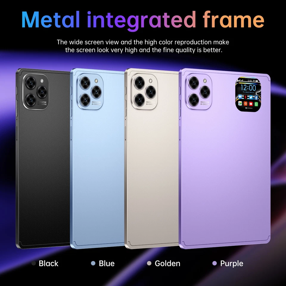 Tablet PC Pad 16 Pro 10.1'' 8+128GB 12+24MP Android 7800mAh IPS Doble Sim Regalos Foto 4 de 4