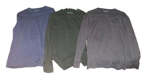 Eddie Bauer Legendwash Langarm-T-Shirts Paket (3) - Herren Large