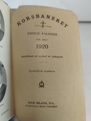 Korsbaneret Swedish Language Kristlig Kalender Biblical Devotions 1910/1919/1920 - Picture 7 of 7