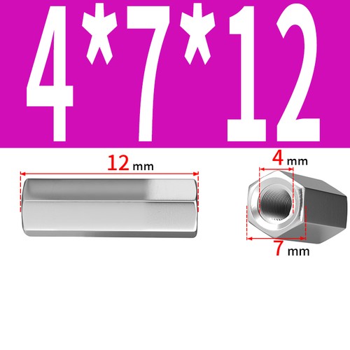 M3 M4 M5 M6 - M24 A2 Stainless Steel Hex Connector Nuts Threaded Rod Couplers - Picture 19 of 88
