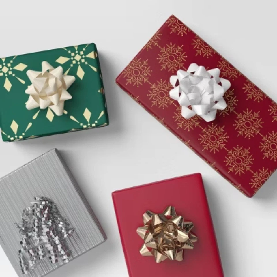 Kit de arcos y cinta rizadora de Navidad de 36 quilates plateada/dorada/blanca/negra - Wondershop Foto 2 de 3