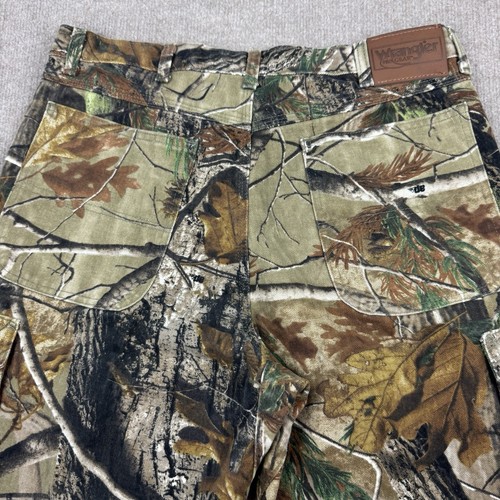 Wrangler Realtree Camo Jeans Mens 36x30 Pro Gear Cargo Hunting Pants Vintage - Picture 8 of 20