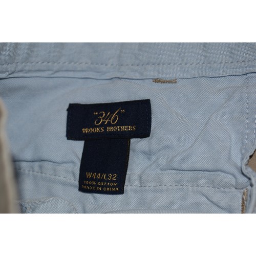 Brooks Brothers Pants Mens Size 42 x 27 Short Length Khakis Light Tan Chino - Picture 6 of 7
