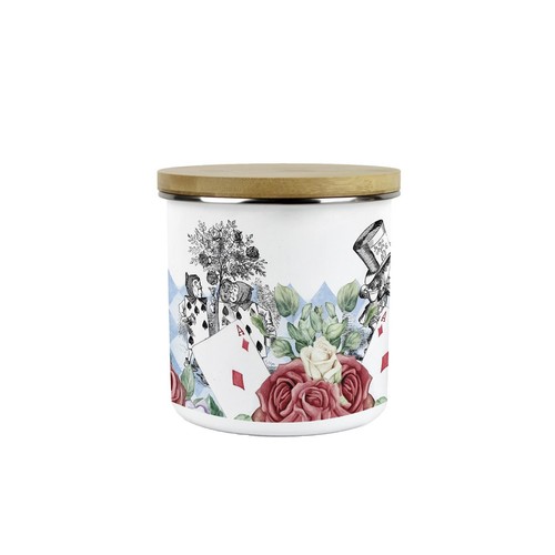 Alice's Adventures in Wonderland Tea & Sugar Canisters Set - 600ml Kitchen Jars - Picture 2 of 4