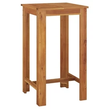 Acacia Wood Garden Bar Table - Indoor/Outdoor Use, Multiple Sizes vidaXL