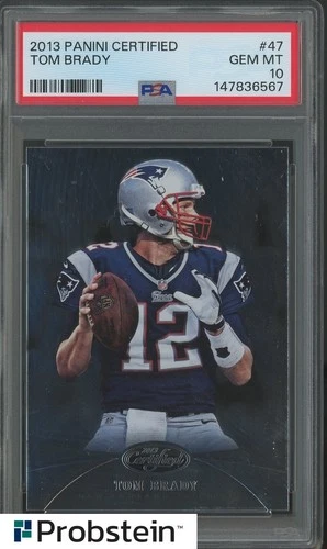 2013 Panini Certified #47 Tom Brady New England Patriots PSA 10 GEM MINT