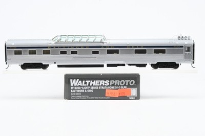 HO Scale Walthers Proto 85' Budd Strata-Dome 5-1-3 Baltimore & Ohio #920-9405