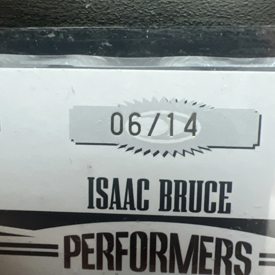 2005 donruss gridiron gear Isaac Bruce Game Worn Team Logo Patch /14 - Image 3 of 4